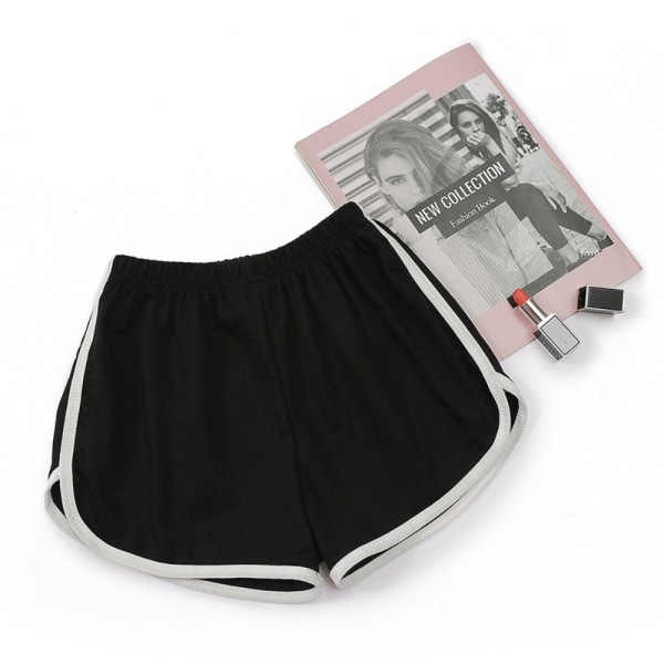 Summer Simple Shorts Yoga Beach Pants SORT L black L