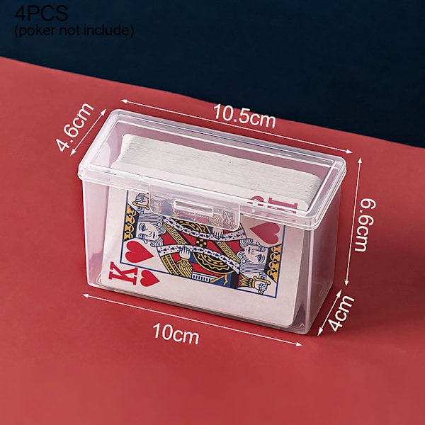 Spelkort Container Poker Storage Case Game Card Box