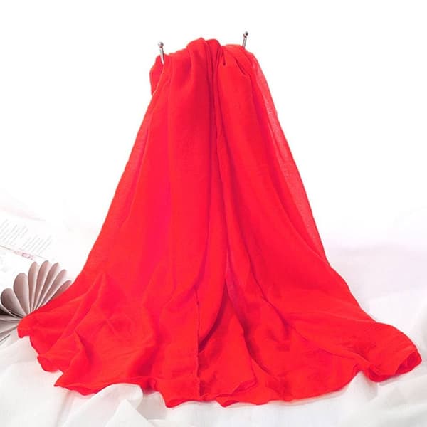 Skjerf Sjal ROSERØD Rose red