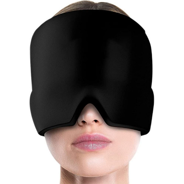 Kallkompressterapi Hatt Head Massager Cap SVART Black