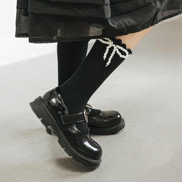 Perle Lægstrømper til Piger, SORT SSTYLE 1 Black SStyle 1-Style 1