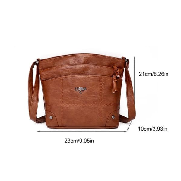 Messenger tasker skuldertaske BRUN brown