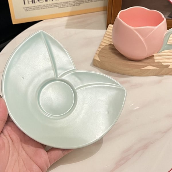 Kaffekrus Fad Sæt Flower Mark Cup ABRIKOS Apricot