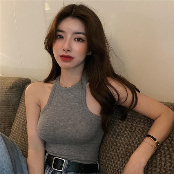 Halter Top Crop Top ROSA L(52,5KG--60KG) Pink L(52.5KG--60KG)