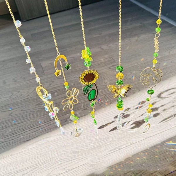 Sun Catcher kristalliriipus 5kpl/ SET 5kpl/ SET 5PCS/Set