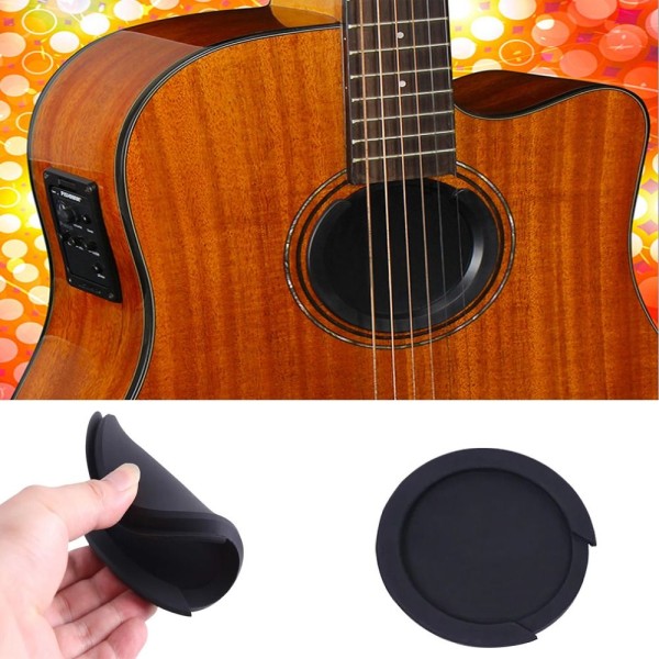 Gitarr Silikon Ljud Hål Cover Svag buffertplugg 8,6CM 8.6cm