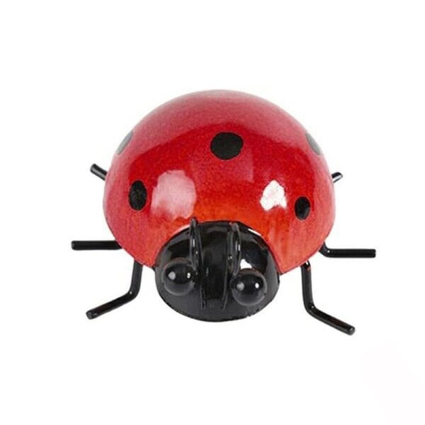 Metall Ladybugs Vegg Art RØD red
