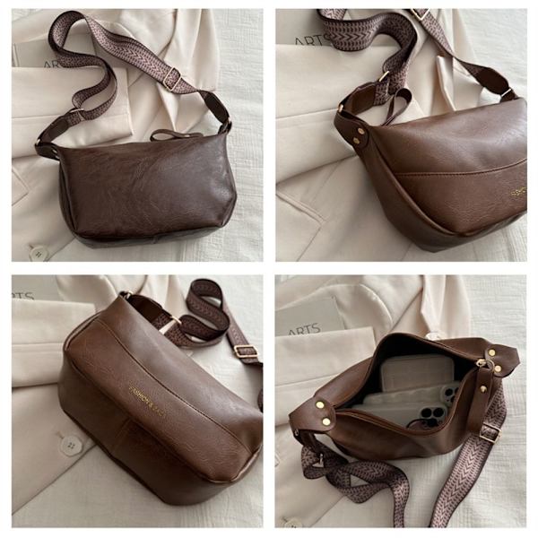 Axelväskor Messenger-väskor MÖRKBRUN dark brown
