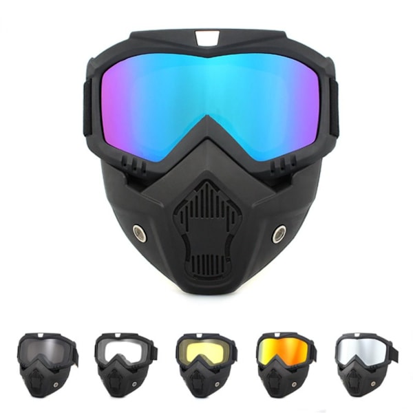 Motorcykelbriller Off-Road hjelmbriller SORT black