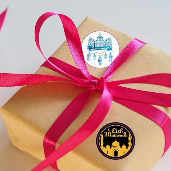 20 Ark EID Mubarak Klistremerker Etikettforsegling Klistremerker 20 ARK 08