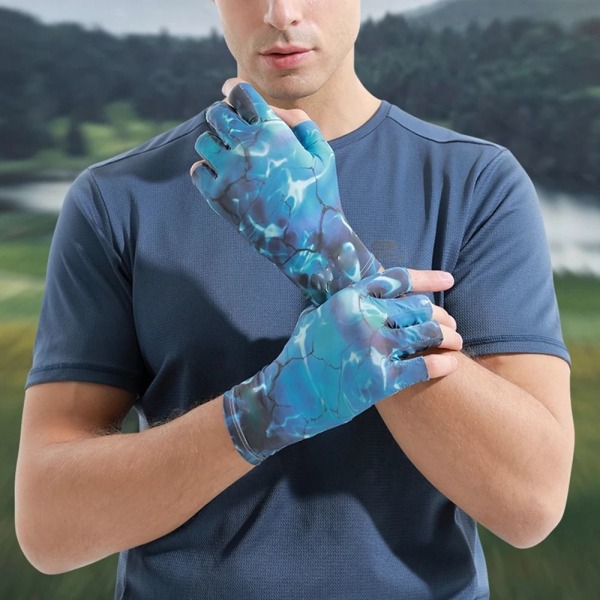 Ice Silk Gloves Kalastushanskat LAKE BLUE XL Lake Blue XL