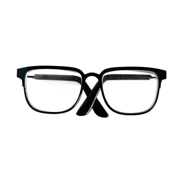 Dockglasögon Plysch docka glasögon SVART Black