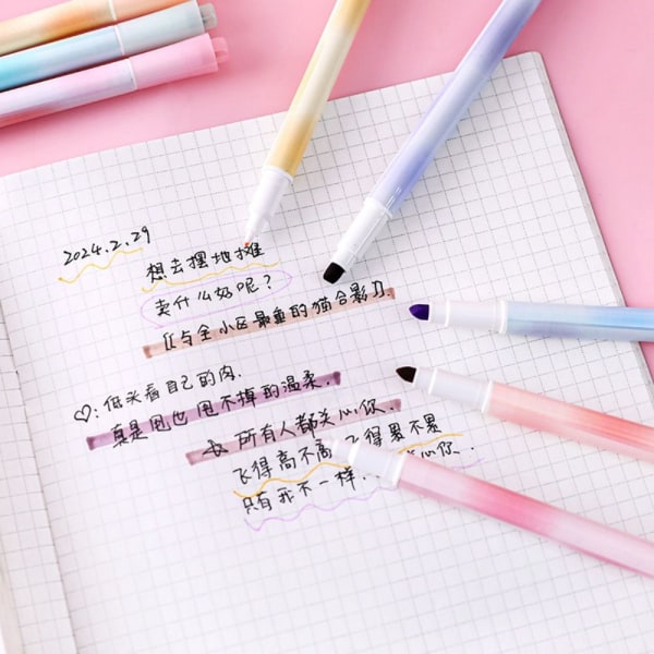 4 kpl / set Highlighter Pen Color Marker Marker Pen 01 01 01