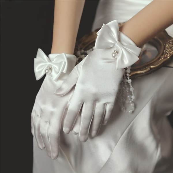 Brudehandsker Bryllupshandsker Dame Operahandsker HVIDE White