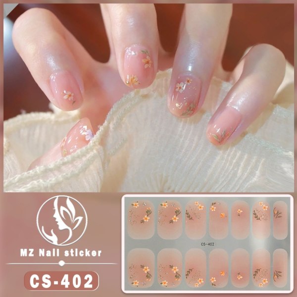 Franske negleklistremerker Nail Art Sticker 3 3 3