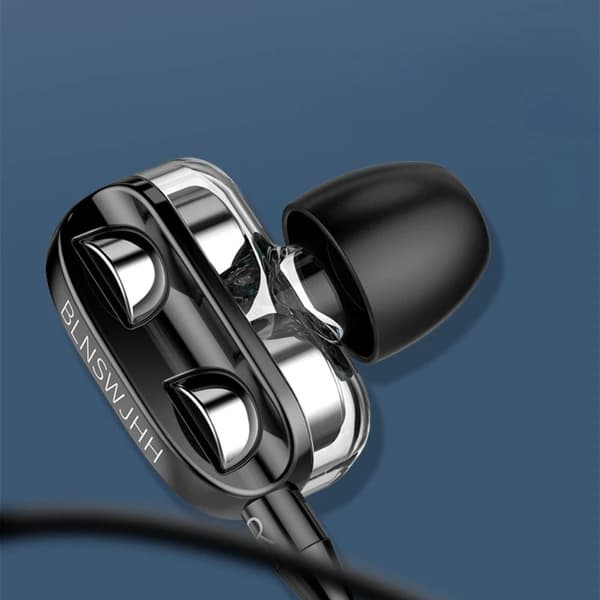 Trådbundna headset-hörlurar 3,5 mm BLÅ Blue