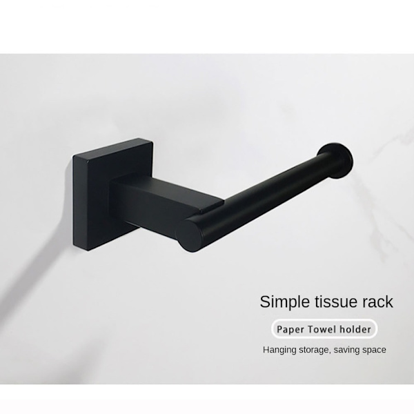 Toiletpapirholder Toiletrulleholder SORT SORT black