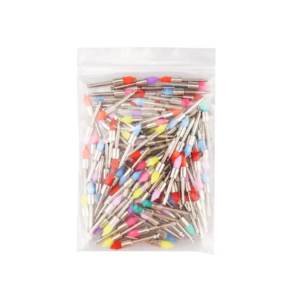 100 STK Dentalmaterialer Profesjonsprofylaksebørste FARGERIK Colorful Pointed Head-Pointed Head