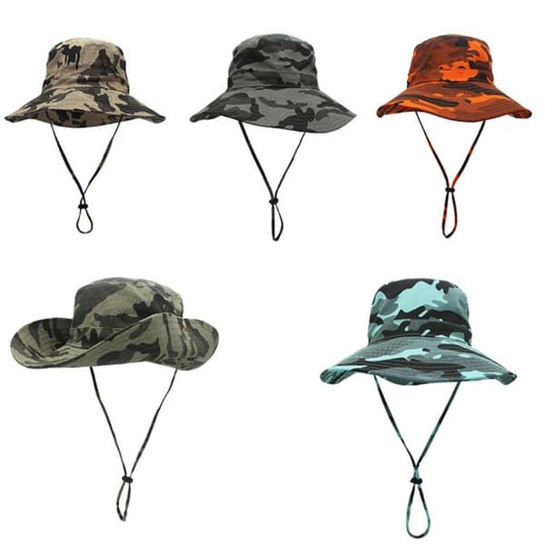 Fiskehatt Sommer Strand Solhatter RØD Red