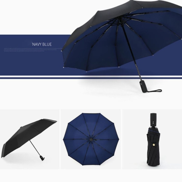 10 Ribs Umbrella Suuret Sateenvarjot NAVY Navy