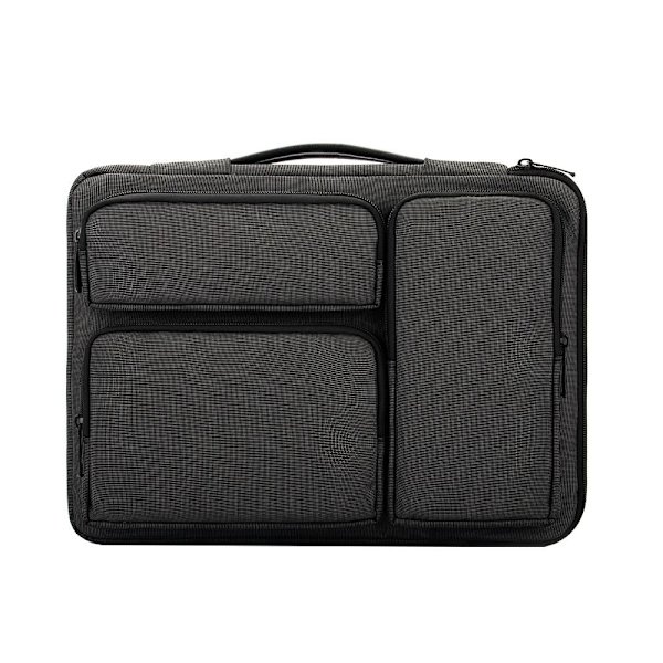 Nylon Laptopväska Notebook Axelväska GRÅ 15 15,6 tum 15 grey 15 15.6 inch-15 15.6 inch