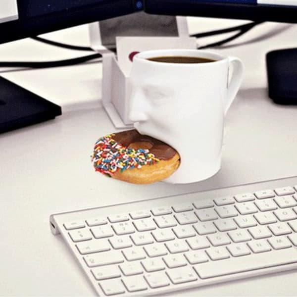 Morsom ansiktskaffekopp Keramisk kopp Pai-spisekopp