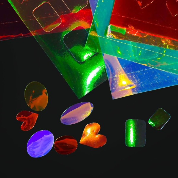 Laser Nails Film Aurora Nail Folils Nail Cube -tarra