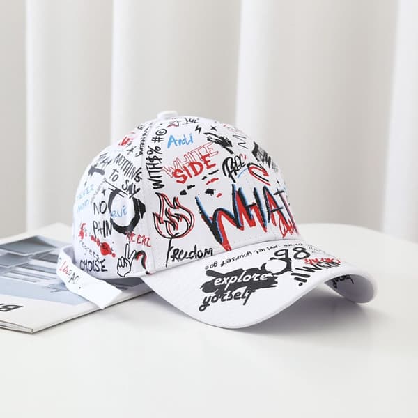 Graffiti Baseball Caps Lippalakki VALKOINEN 2 2 white 2-2