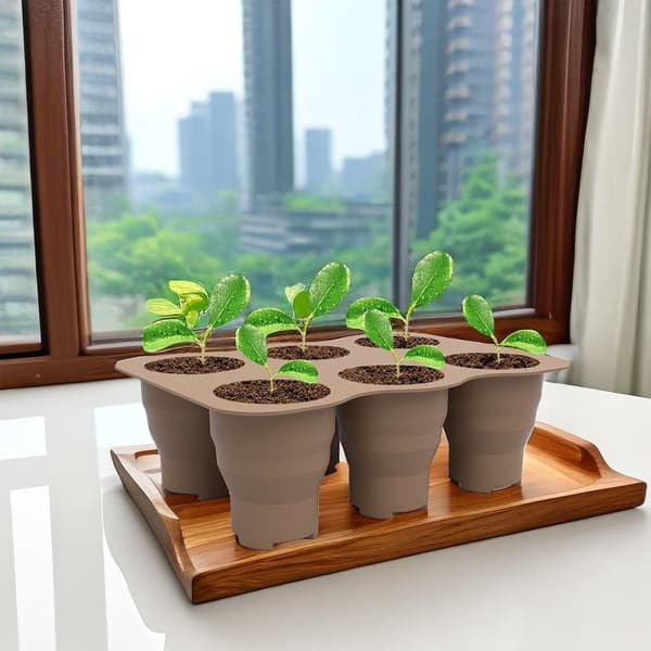 Plantbricka för sådd BRUN brown