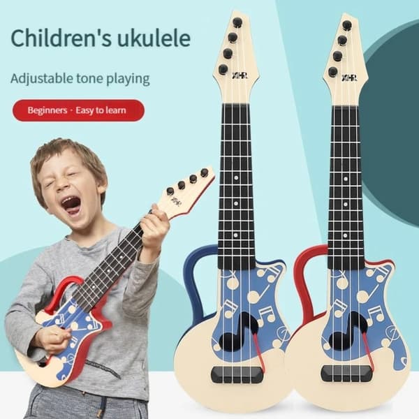 Børneguitar Legetøj Ukulele Legetøj BLÅ blue