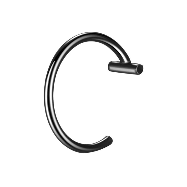 1 kpl Fake Nose Ring Hoop Septum Rings 02#-HOPEA 02#-Silver