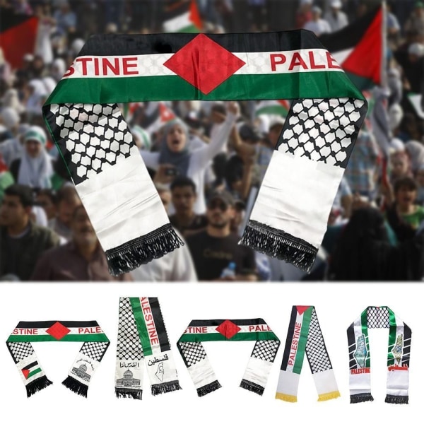 Palestina flaggskjerf Palestina nasjonalflagg halstørkle 8 8 8