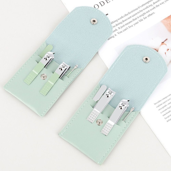 4st/ Set Manikyr Set Nagelklippare Verktyg GRÖN AA Green A-A