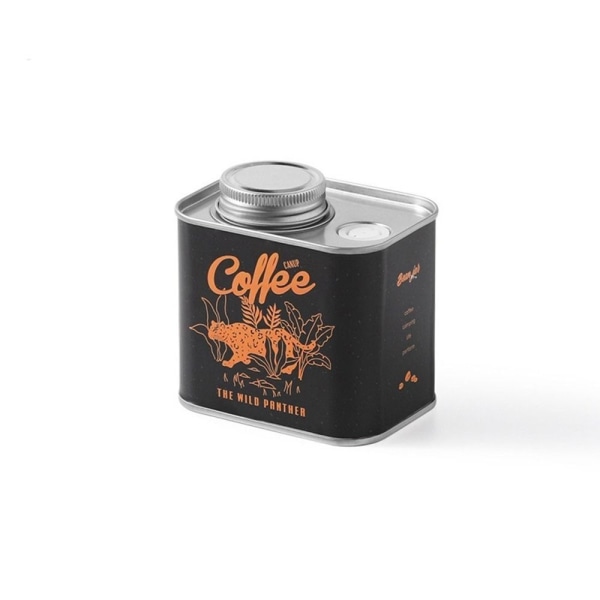 Kaffeoppbevaringsbeholder forseglet kaffebønnekrukke SVART Black