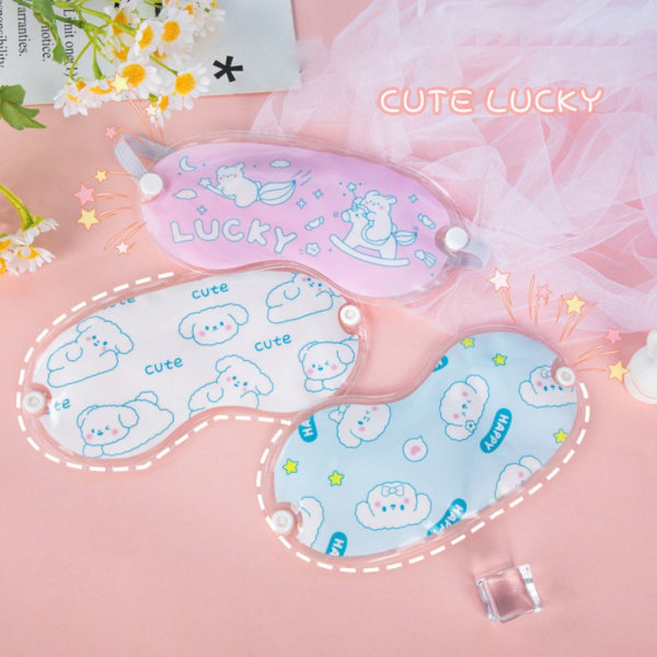 Ice Eye Mask Side silmät PINK LITTLE BUNNY PINK LITTLE BUNNY pink little bunny