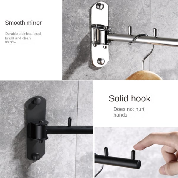 2 st Torkställ Tvättstativ SVART Black