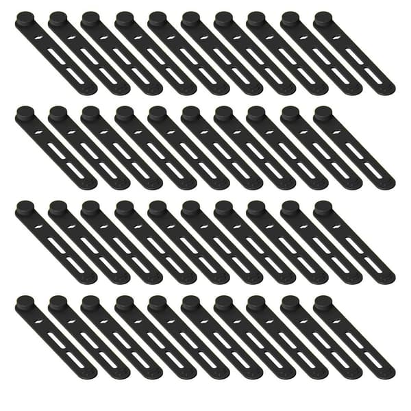 40 stk. Kabelbindere Ledningsorganisator SORT Black
