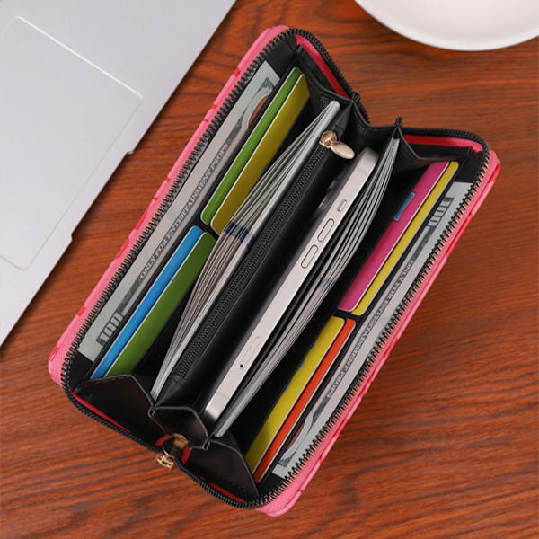 PU Wallet Single Pull Wallet PINK pink