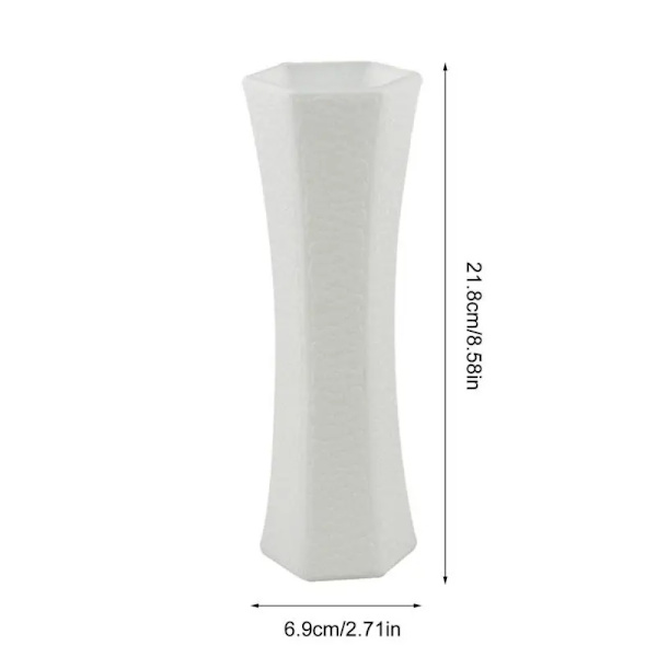 Blomvas VIT White