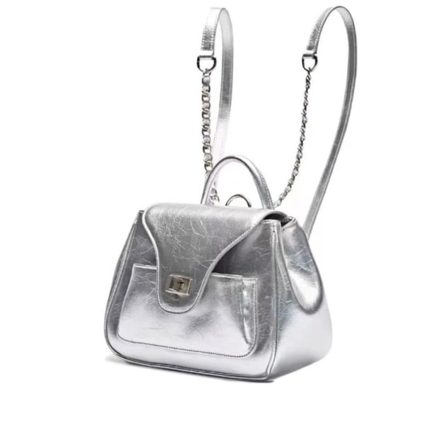 Kvinnor Ryggsäck Mini Handväskor SILVER silver