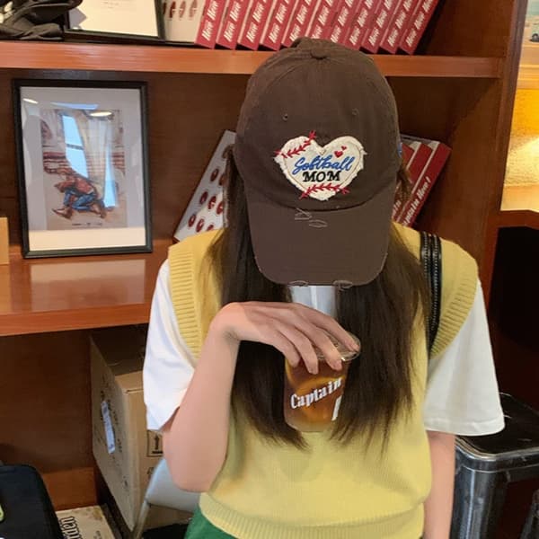 Mote Baseball Caps Bokstavbrodert Baseball Caps KAFFE Coffee