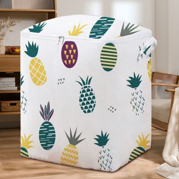 Tøjopbevaringspose Opbevaringsboks ANANAS 140L---50X40X70CM Pineapple 140L---50x40x70cm