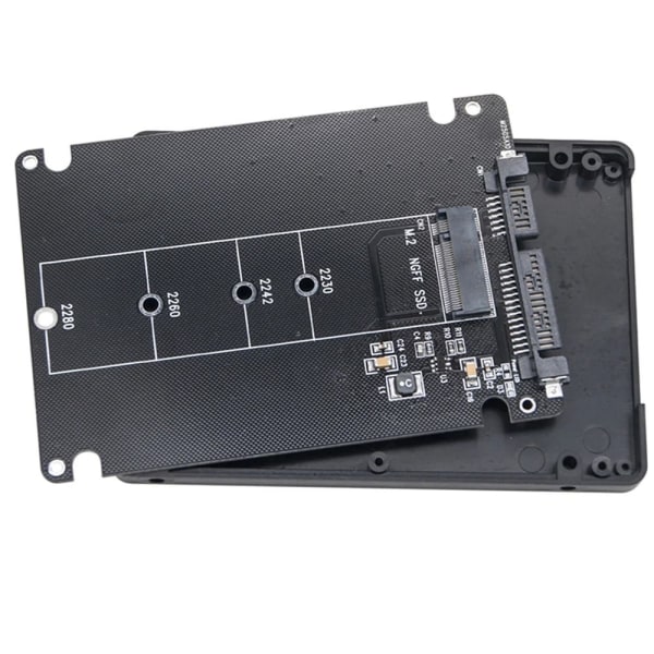 1 Stk M.2 Til SATA3 Adapterkort Ekstern Harddiskboks MED with shell