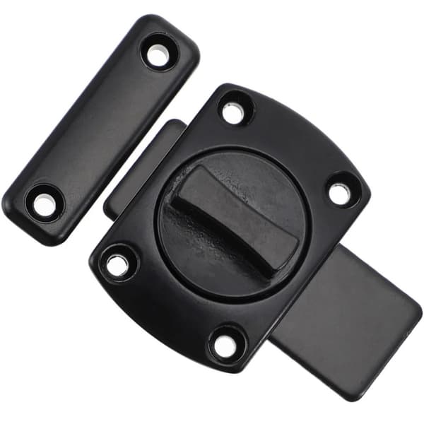 Drejelås Sikkerhedsdørlås SORT 2 STK black 2pcs-2pcs