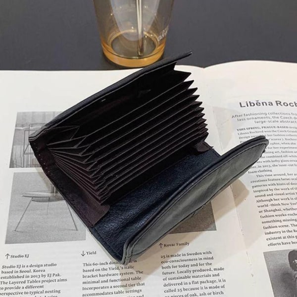 Kort pung pengetaske SORT 11 KORTSLUTTER 11 KORTSLUTTER black 11 card slots-11 card slots