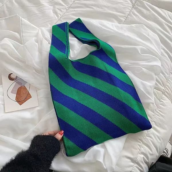 Knut Handledsväska Tote Bag GRÖN Green