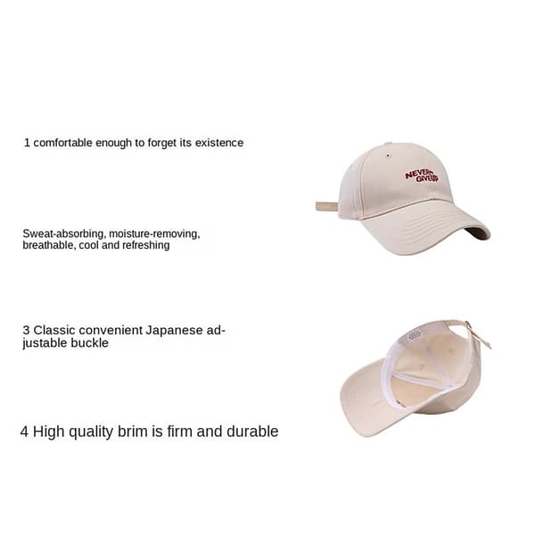 Baseball Cap Hip Hop Hat SORT BLACK