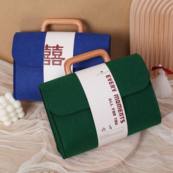 Filt Tote Bag Bryllupshåndtaske RED M red M