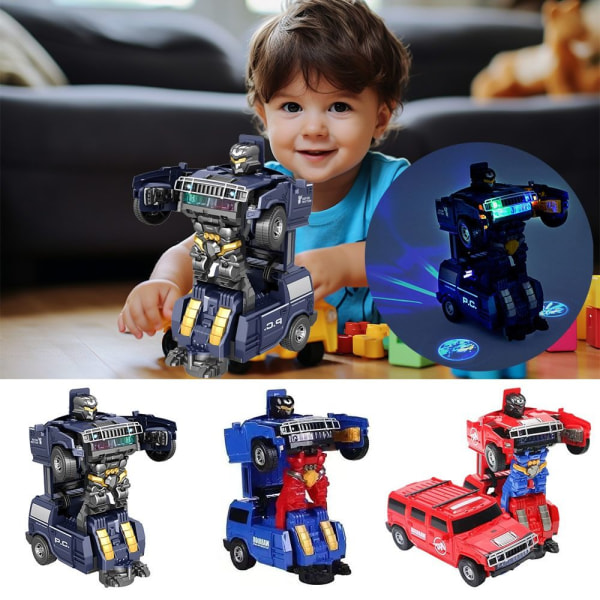 Transformerande Robotmodell Leksak Elbil A A A