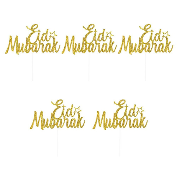 5 stk Eid Mubarak Bage Cupcakespyd A A
